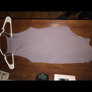 Purple lace up body suit